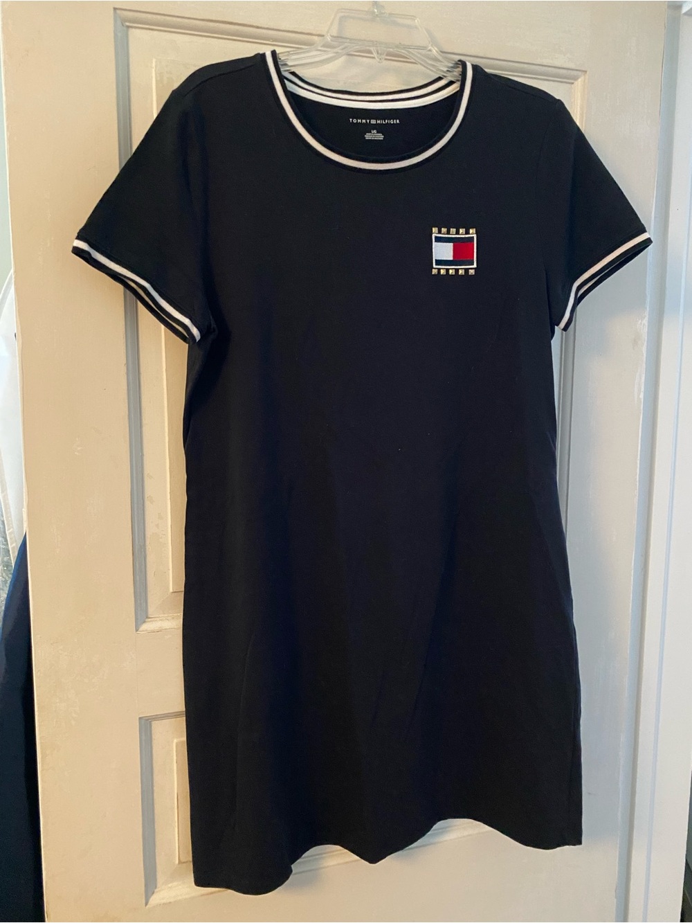 Tommy Hilfiger, Summer Cotton, Navy Blue Dress, Size Large